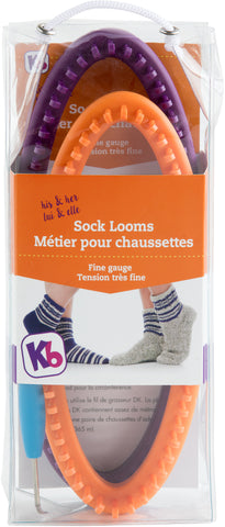 Knitting Board Sock Loom 8"X3.5" 2/Pkg