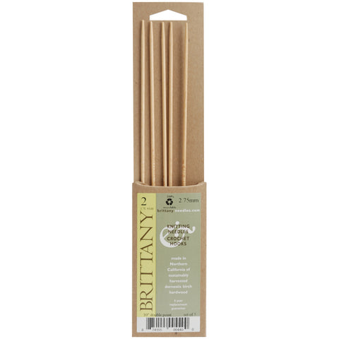 Brittany Double Point Knitting Needles 10" 5/Pkg