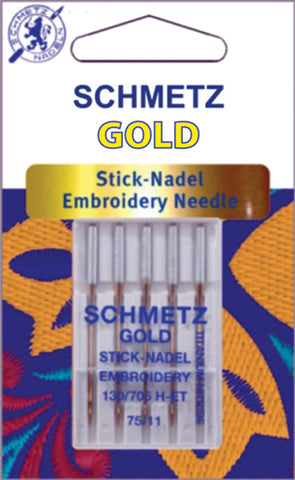 Schmetz Gold Embroidery Machine Needles