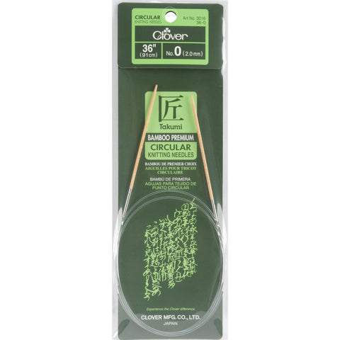 Takumi Bamboo Circular Knitting Needles 36"