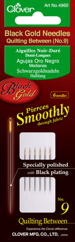 Clover Black Gold Quilting Betweens Needles
