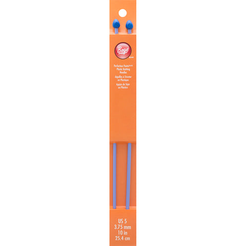Boye Single Point Plastic Knitting Needles 10"