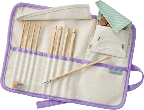 Clover Bamboo Interchangeable Tunisian Crochet Hook Set