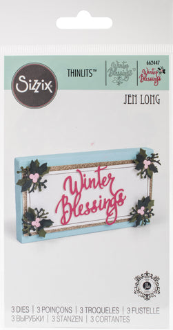 Sizzix Thinlits Dies By Jen Long 3/Pkg