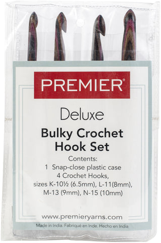 Premier Yarns Crochet Hook Bulky Set 4/Pkg