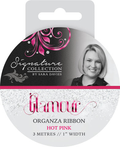 Sara Davies Signature Glamour 1" Organza Ribbon 3 Meters