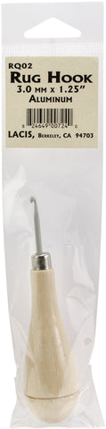 Lacis Punch Needle Rug Hook W/Wood Handle