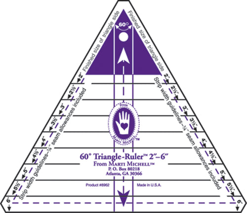 Marti Michell 60 Degree Triangle Ruler