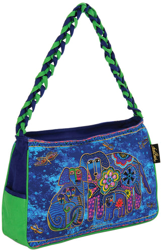 Laurel Burch Medium Hobo Zipper Top 14.5"X4.5"X10"