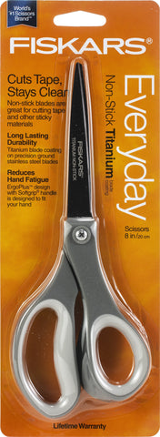 Fiskars Softgrip Titanium Non-Stick Scissors 8"