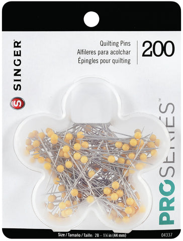 Singer QuiltPro Quilting Pins In Flower Case
