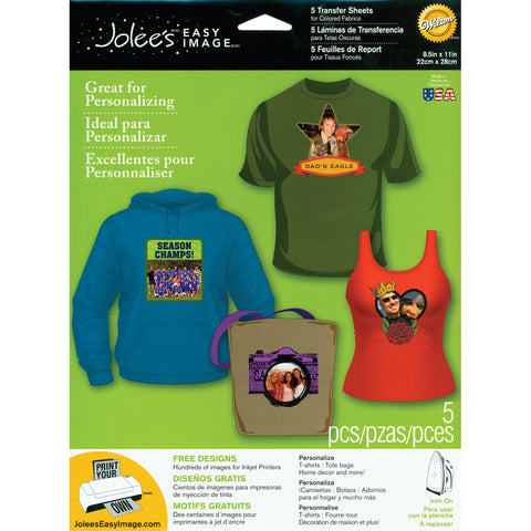 Jolee's Easy Image Transfer Sheets 8.5"X11" 5/Pkg