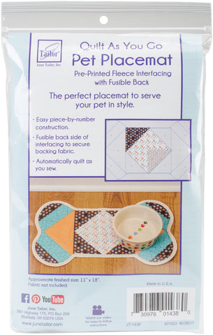 June Tailor Quilt As You Go Pet Placemat