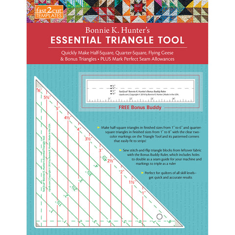 C&amp;T Publishing fast2cut Bonnie Hunter's Essential Triangle T