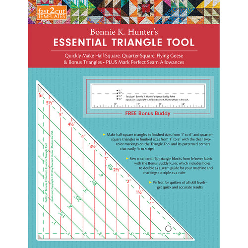 C&T Publishing fast2cut Bonnie Hunter's Essential Triangle T