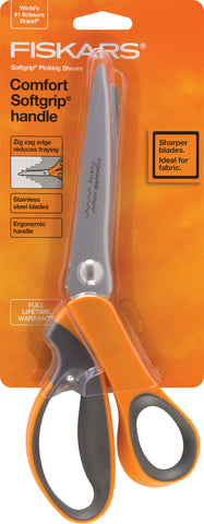 Fiskars Softgrip Pinking Fabric Shears 9.5"