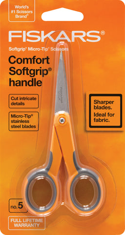 Fiskars Softgrip Micro-Tip Scissors 5"