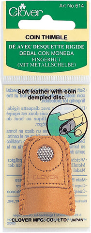 Clover Leather Coin Thimble