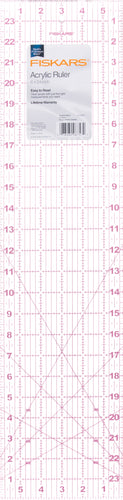 Fiskars Coastal Color Acrylic Ruler 6"X24"