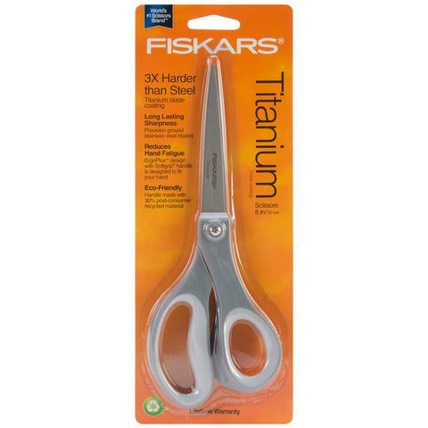 Fiskars Softgrip Titanium Scissors 8"