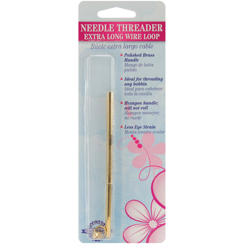 Tool Tron Needle Threader W/Extra Long Wire Loop