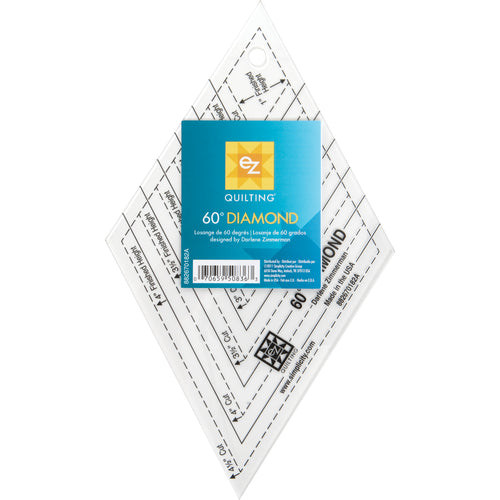 EZ Quilting 60 Degree Diamond Shape Acrylic Tool