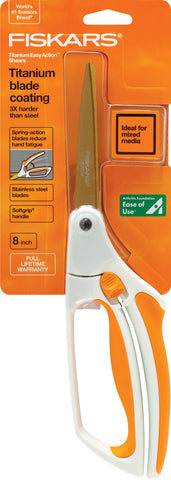 Fiskars Easy Action Titanium Scissors 8"