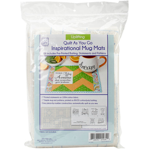 June Tailor Quilt As You Go Inspirational Mug Mats Kit