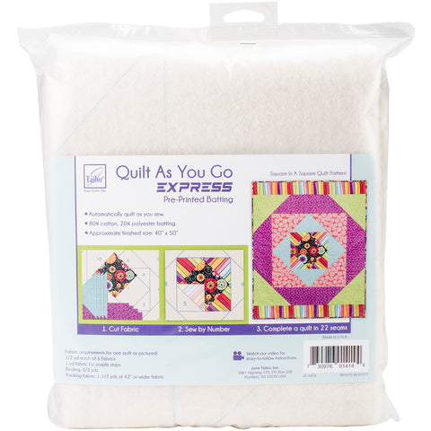 June Tailor Express Printed Quilt Blocks On Batting