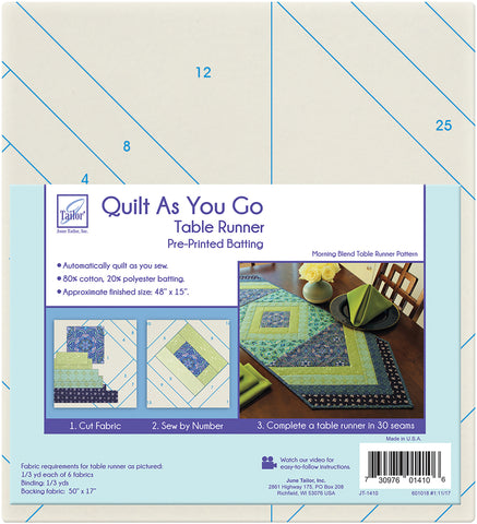 June Tailor Quilt As You Go Table Runner