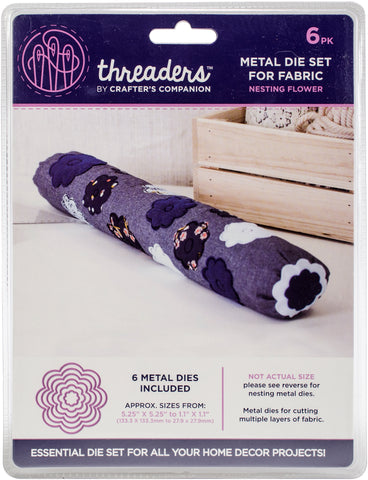 Crafter's Companion Threaders Metal Fabric Nesting Dies 6pkg