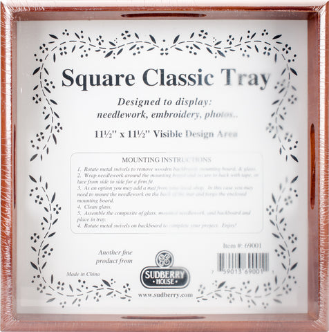 Sudberry House Mahogany Classic Tray 12"X12"