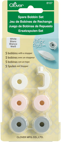 Clover Spare Bobbin Set 5/Pkg