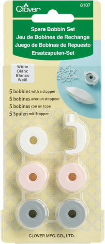 Clover Spare Bobbin Set 5/Pkg