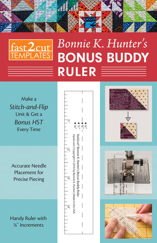 C&T Publishing fast2cut Bonnie K. Hunter's Bonus Buddy Ruler