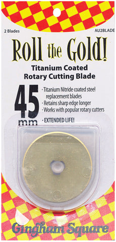 Roll The Gold! Titanium Coated Rotary Cutting Blade Refills