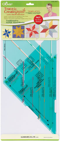 Clover Trace 'n Create Quilt Templates By Nancy Zieman