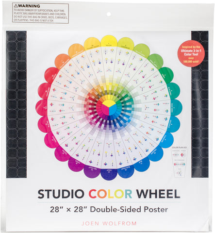 Studio Color Wheel 28"X28" Double-Sided Poster