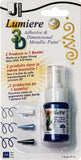 Jacquard Lumiere 3D Metallic Paint & Adhesive Blister Pk 1oz