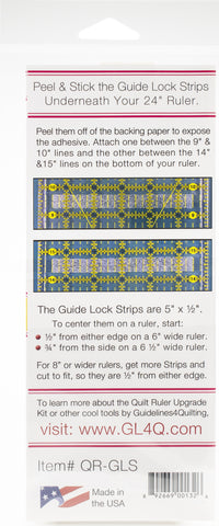 Guidelines4Quilting Guide Lock Strips