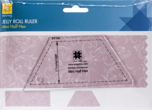 EZ Quilting Mini Half Hex Template