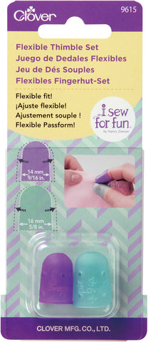 Clover I Sew For Fun Flexible Thimble Set