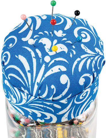 Singer Ball Head Pins In Jar W/ Pin Cushion Lid 250/Pkg