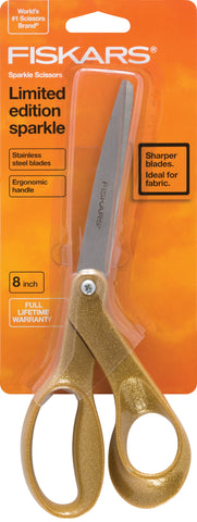 Fiskars Premier Bent Sparkle Scissors 8"