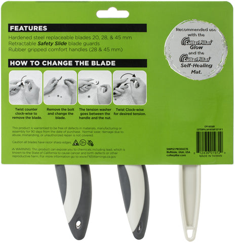 Cutterpillar Rotary Cutter 3-Pack