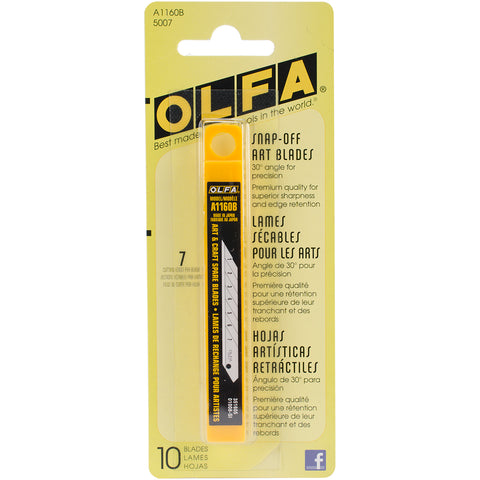Snap-Off Art Knife Replacement Blades 10/Pkg