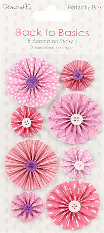 Dovecraft Back To Basics Accordion Stickers 8/Pkg