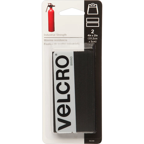 VELCRO(R) Brand Industrial Strength Tape 4"X2" 2/Pkg