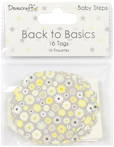 Dovecraft Back To Basics Tags 16/Pkg