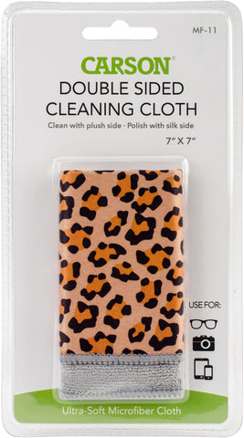 Carson Double Sided Micro Fibre Lens Cleaning Cloth 7"X7"